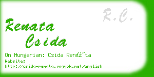 renata csida business card